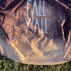 2X Hand Distressed Bleached Flannel Button Up Shirt Fall Y’all